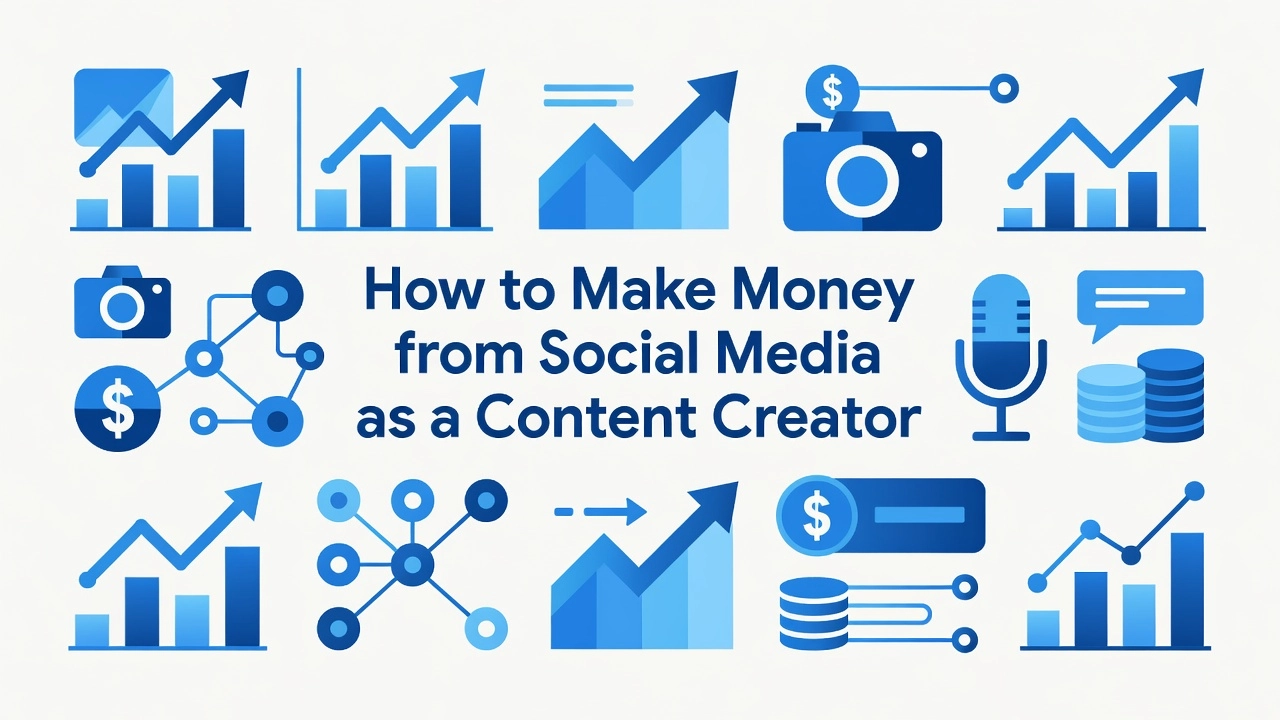 Professional header image for list-based article: How to Make Money from Social Media as a Content Creator