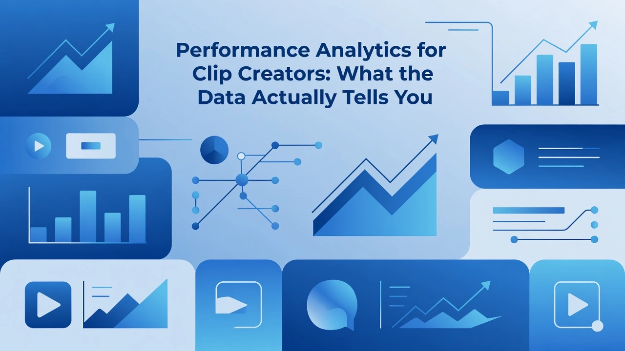Professional header image for industry analysis: Performance Analytics for Clip Creators: What the Data Ac...